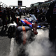 Toro Rosso’s Daniil Kvyat smokes out the starting grid at F1 Australia this weekend. Photo Credit: Getty Images